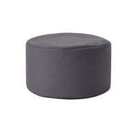 Lumaland Pouf Chaise Tabouret 25 x 45 cm | pour Enfants et Adultes | pour intérieur et extérieur | Coussin Rond de Sol | Pouf Siège - Résistant à l'eau | Entretien Facile [Anthracite]