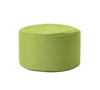 Lumaland Pouf Chaise Tabouret 25 x 45 cm | pour Enfants et Adultes | pour intérieur et extérieur | Coussin Rond de Sol | Pouf Siège - Résistant à l'eau | Entretien Facile [Vert]