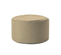 Lumaland Pouf Chaise Tabouret 25 x 45 cm | pour Enfants et Adultes | pour intérieur et extérieur | Coussin Rond de Sol | Pouf Siège - Résistant à l'eau | Entretien Facile [Beige]