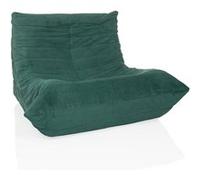 hjh LIVING Canapé de Sol avec Dossier SITZOLO Fauteuil de Sol Confortable pour la Chambre à Coucher Salon, Tissu Couleur pétrole
