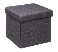 Pouf Carré Design ""Mix N'Modul"" 31cm Gris Foncé