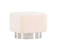 Venture Home - Pouf carré en polyester et acier Newton beige Beige G