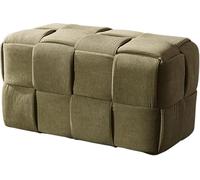 Pouf carré fabriqué à la main, ottomane moderne capitonné, ottomane verte confortable pour le salon et la chambre à coucher, taille : 27,6 x 15 x 15 pouces, meubles d'appoint chic