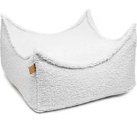 Pouf carré pour enfant Pouf pour enfant Fauteuil pour enfant, Bearly, Blanc