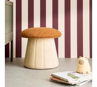 Pouf Champignon Enfant Avec Rangement Teddy Et Velours - Shroumy Terracotta TU