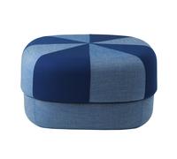 Normann Copenhagen Pouf Circus Duo L bleu HxØ 35x65cm