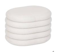 Pouf coffre bouclette blanc Giulia
