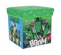 Pouf Coffre de rangement à jouets Minecraft
