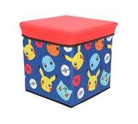 Pouf Coffre de rangement à jouets Pokemon chambre enfant banc et malle Box carapuce ronflex