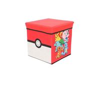 Pouf Coffre de rangement à jouets Pokemon chambre enfant banc et malle Box pokeball