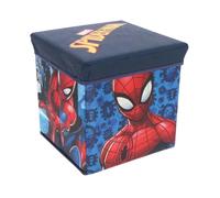 Pouf Coffre de rangement à jouets Spiderman chambre enfant garçon banc malle Box Marvel