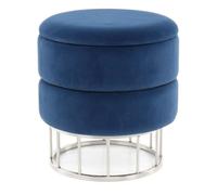Pouf & Coffre de Rangement "Zéro" 41cm Bleu