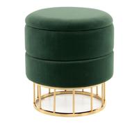 Pouf & Coffre de Rangement "Zéro" 41cm Vert