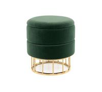Pouf & Coffre de Rangement "Zéro" 41cm Vert