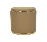 Pouf Coffre Design ""London"" 46cm Marron