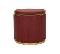 Pouf Coffre Design "London" 46cm Rouge