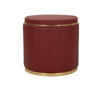 Pouf Coffre Design "London" 46cm Rouge