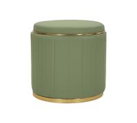 Pouf Coffre Design "London" 46cm Vert