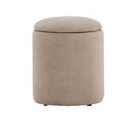 Venture Home - Pouf coffre en polyester Limpen tissu beige Tissu beige G