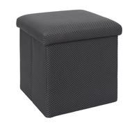 Home deco factory Pouf coffre pliable Atome 38 cm Gris