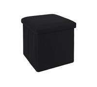 Pouf Coffre Pliable "Atome" 38cm Noir
