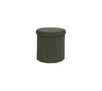 Pouf Coffre Pliable Côtelé "Jules" 38cm Vert