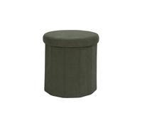 Pouf Coffre Pliable Côtelé "Jules" 38cm Vert