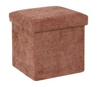 Pouf Coffre Pliable "Velvy" 31cm Moka
