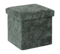 Pouf Coffre Pliable "Velvy" 31cm Vert Foncé