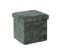 Pouf Coffre Pliable "Velvy" 31cm Vert Foncé
