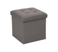 Pouf coffre pliant Lysandre gris