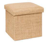 5five - Pouf de rangement Mix 'n' Modul - Toile de jute 31x31 cm