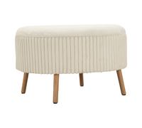 Pouf Coffre XL "Goteborg Big" 83cm Blanc