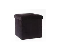 Pouf coloris noir - Dim : L.38 x l.38 x h.38 cm --