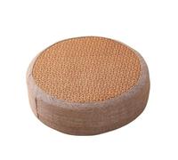 pouf Coussin d'assise rond en rotin épais, coussin de sol, siège tissé, tapis for salle à manger, maison, jardin, yoga(Khaki,40cm)