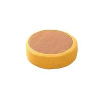 pouf Coussin d'assise rond en rotin épais, coussin de sol, siège tissé, tapis for salle à manger, maison, jardin, yoga(Yellow,40cm)