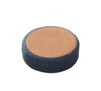 pouf Coussin d'assise rond en rotin épais, coussin de sol, siège tissé, tapis for salle à manger, maison, jardin, yoga(Blue,40cm)