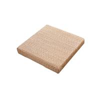 pouf Coussin de futon carré en paille tissé à la main, 10 cm d'épaisseur, coussin rotin for cérémonie du thé domestique, oreiller décoratif sol, méditation(60X60cm)
