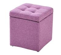 Pouf cube de rangement ottoman, banc de rangement, boîte à jouets, boîte de rangement, pouf coffre, banc à chaussures, tabouret