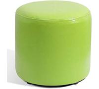 Pouf cube en cuir, banc carré en bois massif, élégant et compact pour salon, décoration d'intérieur polyvalente, 30 x 30 x 30 cm