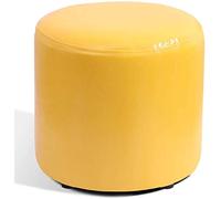 Pouf cube en cuir, banc carré en bois massif, élégant et compact pour salon, décoration d'intérieur polyvalente, 30 x 30 x 30 cm