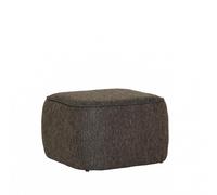 Pouf Cube Hübsch Marron Foncé