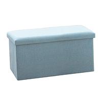 Pouf cube pliable, tapissé de cuir et de tissu, élégant pour la décoration de la maison, solution polyvalente pour siège et rangement