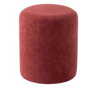 Pouf Cylindrique ""Moon"" 41cm Bordeaux