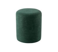 Pouf cylindrique Moon Polyester D.36 x H.41 cm Bleu Pétrole