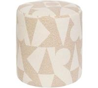 Pouf D36 cm Delor Arty beige Atmosphera