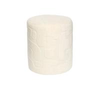 Pouf D36 cm Delor Décorateur blanc Atmosphera