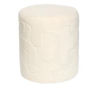 Pouf D36 cm Delor Décorateur blanc Atmosphera