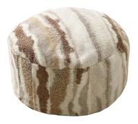 Pouf D45Xh20Cm Scandinave Simplicity Velvet Round Floor Cushion Cover (Café)[CA139]