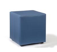 Pouf d'accueil FLYN, cubique PVC Bleu